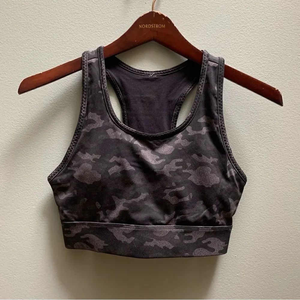 Fabletics Camo Sports Bra Medium